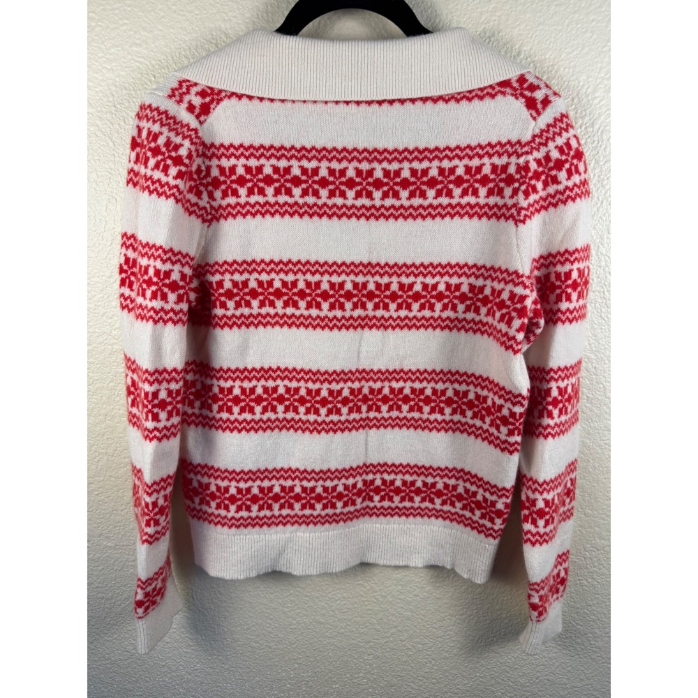 Boden Edie Fair Isle Knitted Shirt Cardigan Sweater Womens Small Wool Alpaca - Picture 4 of 12